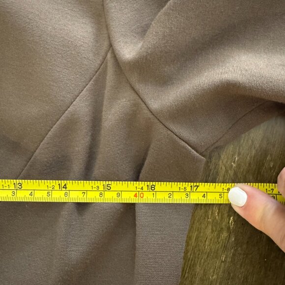 Lafayette 148 New York Women's Brown Flared Skirt Knit Dress SZ 8 EUC - Picture 10 of 12